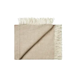 Silkeborg Uldspinderi Sevilla plaid, 05153 barley beige> Plaider
