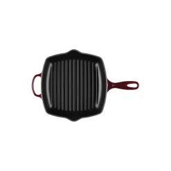 Discount Le Creuset Signature Kvadratisk grillpande, garnet