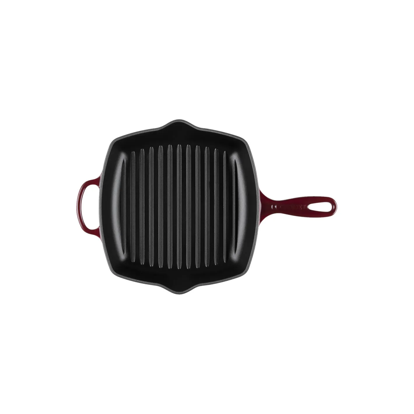 Discount Le Creuset Signature Kvadratisk grillpande, garnet