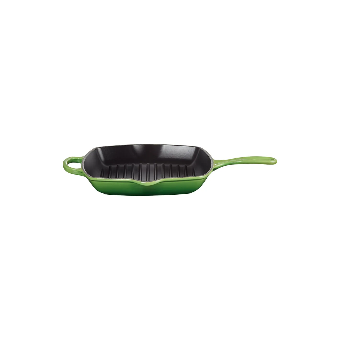 Online Le Creuset Signature Kvadratisk grillpande, bamboo green