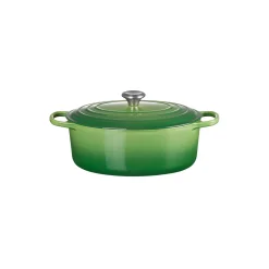 Outlet Le Creuset Signature oval gryde 6,3 L, bamboo green