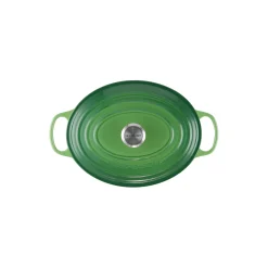 Outlet Le Creuset Signature oval gryde 6,3 L, bamboo green