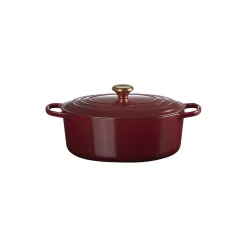 Le Creuset Signature oval gryde 6,3 L, garnet garnet, garnet, garnet
