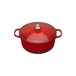 Sale Le Creuset Signature rund gryde Ø 28 cm, cerise