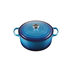 Outlet Le Creuset Signature rund gryde Ø 28 cm, azure blue