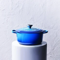 Outlet Le Creuset Signature rund gryde Ø 28 cm, azure blue