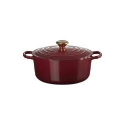 Best Le Creuset Signature rund gryde Ø 26 cm, garnet