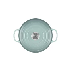 Discount Le Creuset Signature rund gryde Ø 24 cm, sea salt