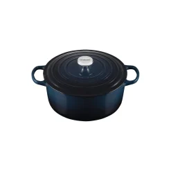 Discount Le Creuset Signature rund gryde Ø 28 cm, nuit