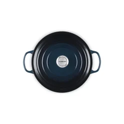 Discount Le Creuset Signature rund gryde Ø 28 cm, nuit