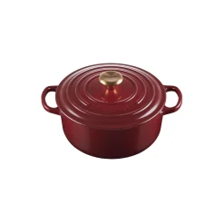 Sale Le Creuset Signature rund gryde Ø 20 cm, garnet