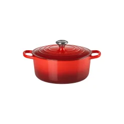 Outlet Le Creuset Signature rund gryde Ø 26 cm, cerise