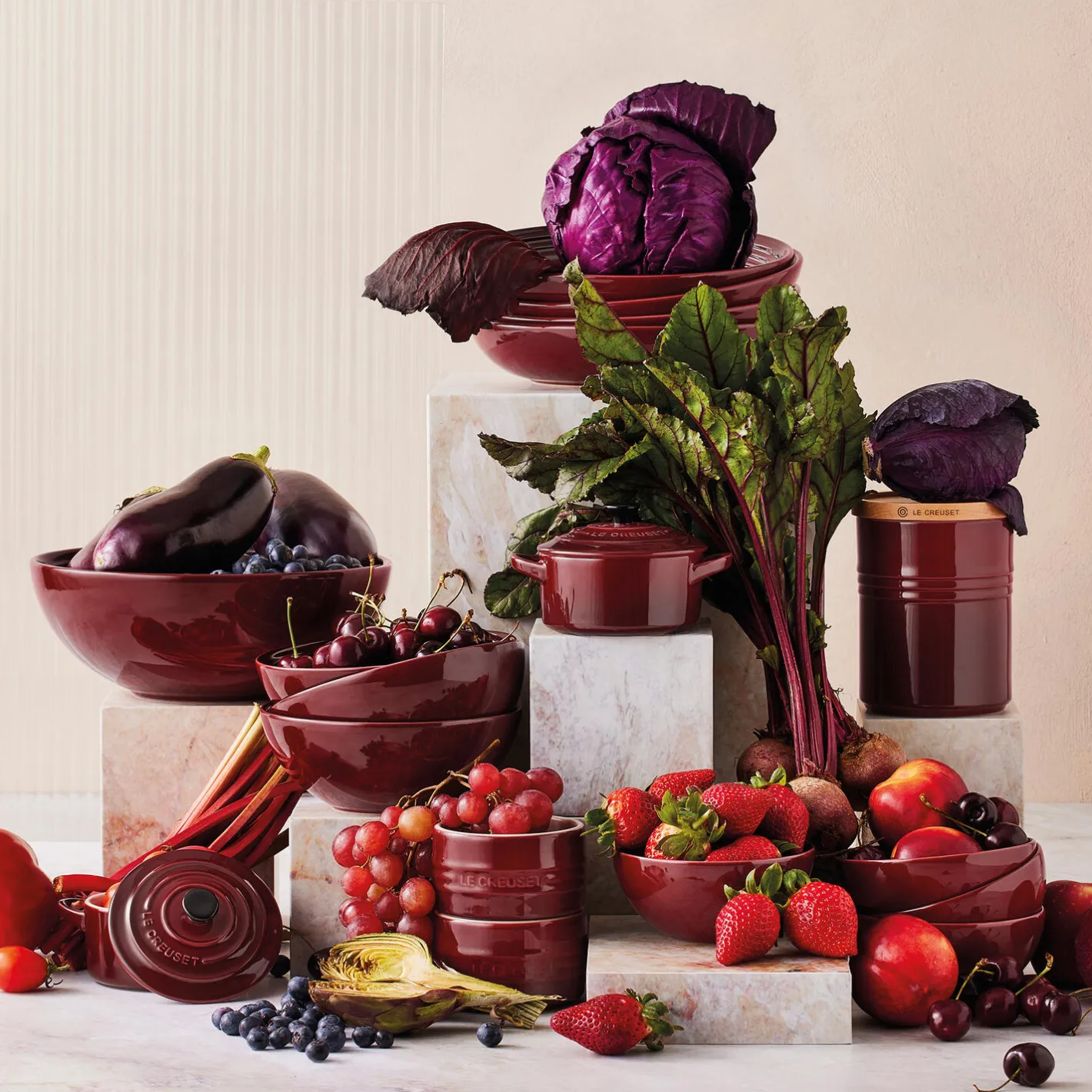 Discount Le Creuset Signature snackskål Ø 12 cm, garnet