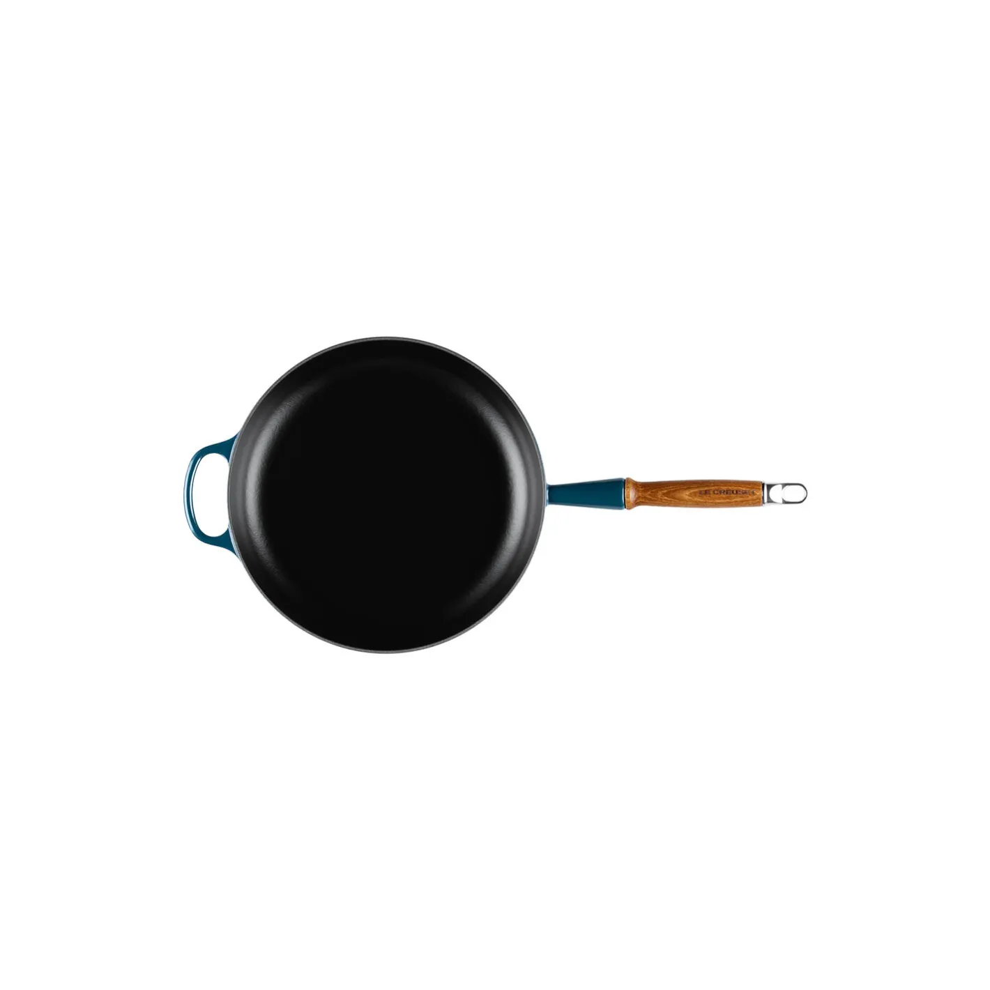 Sale Le Creuset Signature stegepande med træhåndtag Ø 28 cm, nuit