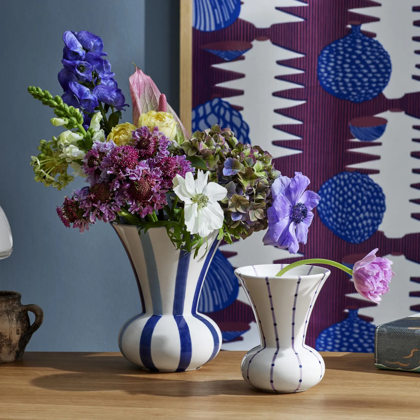 Kähler Signature vase 15 cm, lilla> Vaser
