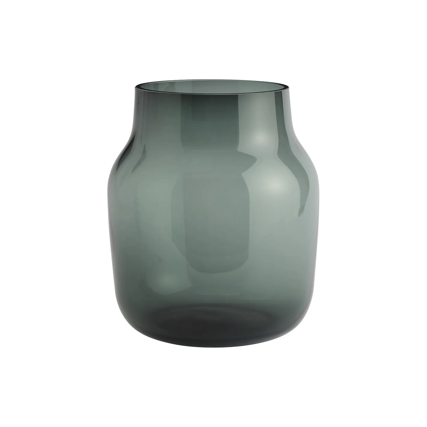 New Muuto Silent Vase, dark green