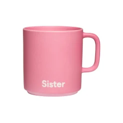 Discount Design Letters SISTER favourite kop med hank VIP pink