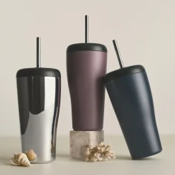 Best Georg Jensen Sky Rejsekrus Med Sugerør blå