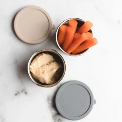 Best AYA&IDA Snack Container, dark grey/cream beige