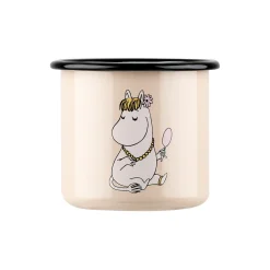 Sale Muurla Snorkfrøken emaljekrus, beige