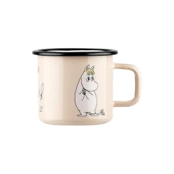 Sale Muurla Snorkfrøken emaljekrus, beige
