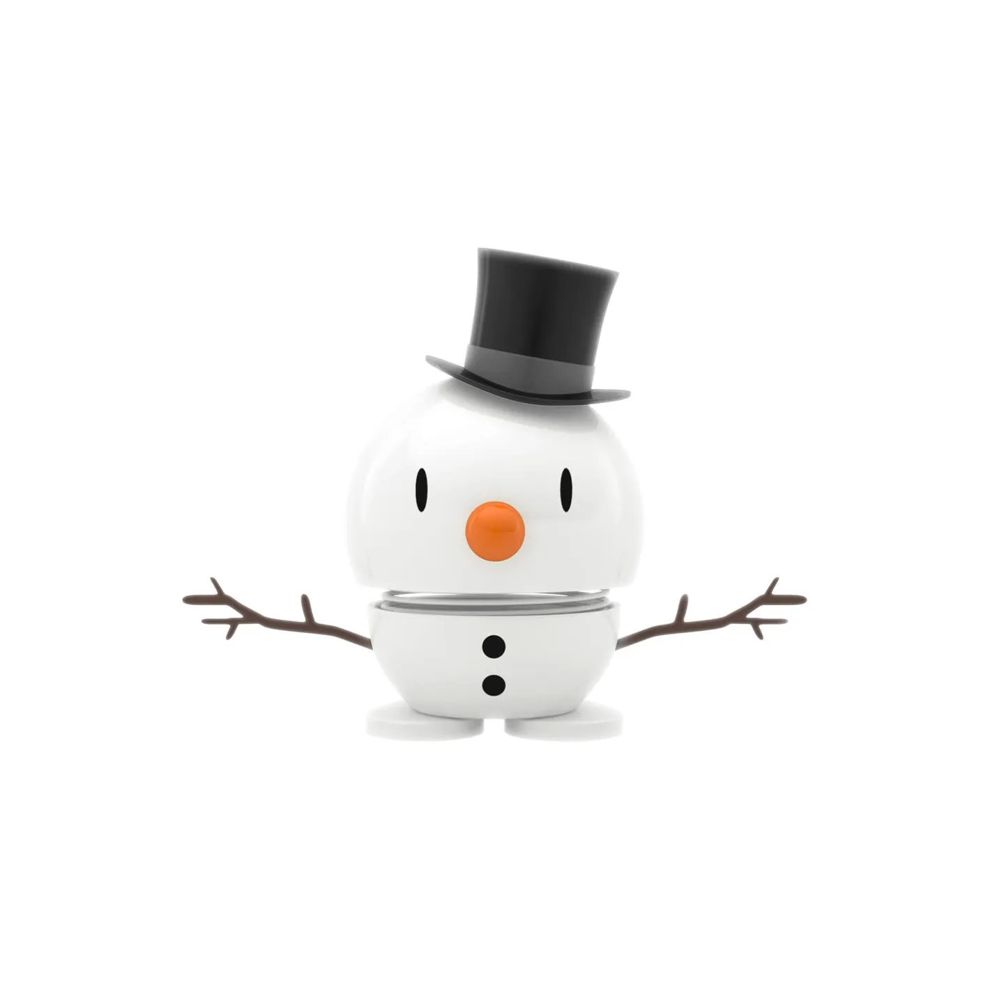 Hoptimist Snowman, hvid> Figurer & Glaskunst