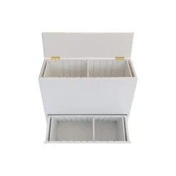 DesignLife SORTED Premium Tall affaldssortering, white/RAL 9010