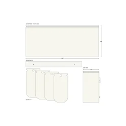 DesignLife SORTED Premium Wide affaldssortering, white/RAL 9010> Affaldssortering