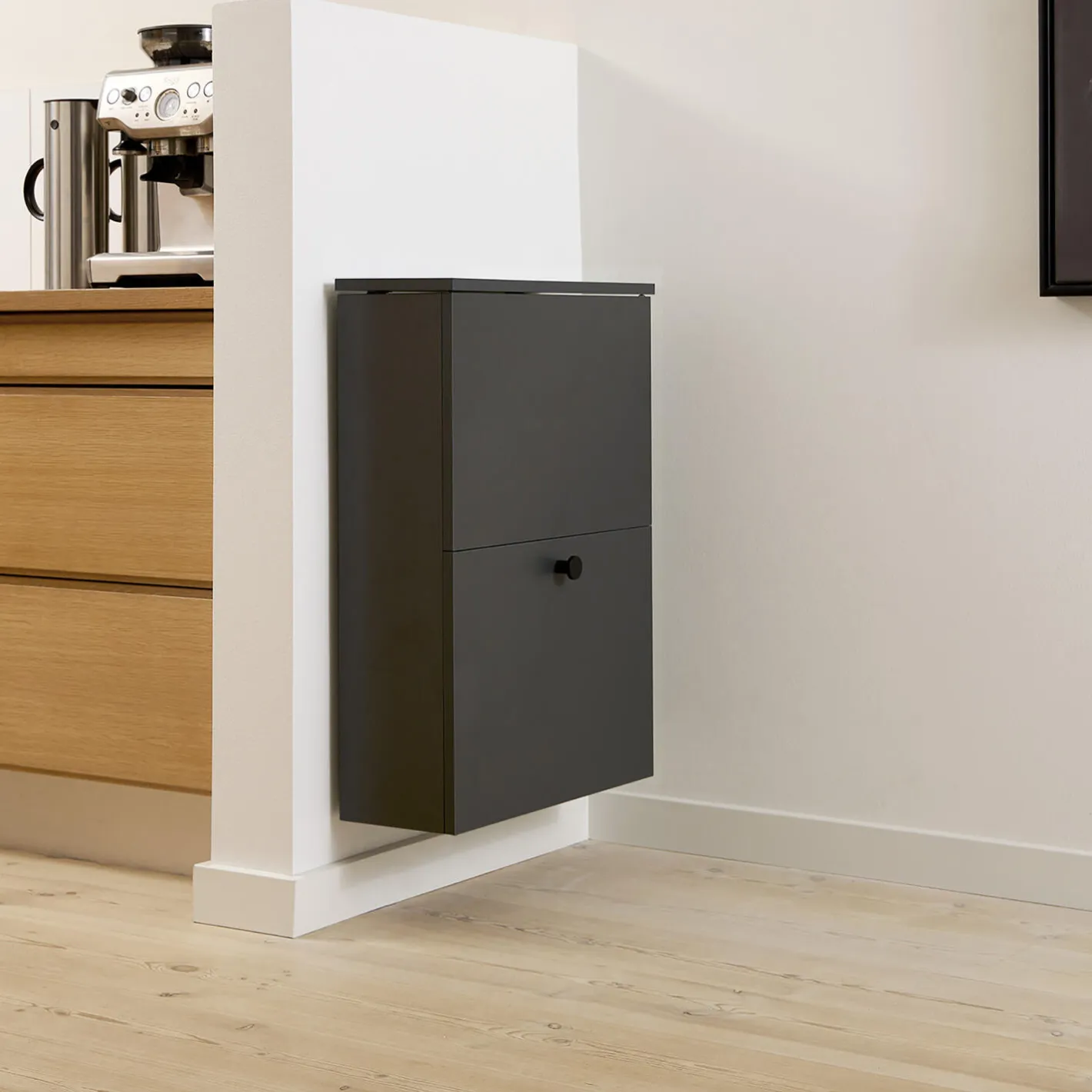 Online DesignLife SORTED Standard Tall affaldssortering, carbon grey