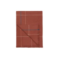 ELVANG Square plaid, rusty> Plaider