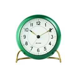 Arne Jacobsen Clocks Station bordur, grøn> Ure