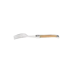 Discount Laguiole Tradition Steakgaffel, brunt horn