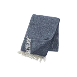Best Klippan Yllefabrik Stella uld plaid, smokey blue