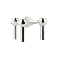 Outlet STOFF Nagel lysestage, krom