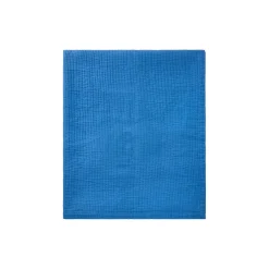 Discount Lexington Stribet, vendbart sengetæppe i økologisk bomuld, blue/white