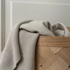 Best Humdakin Strikket Køkkenhåndklæde, light stone