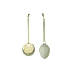 Dottir Nordic Design Sweet Stories Ornaments 2 stk, sage> Pynt