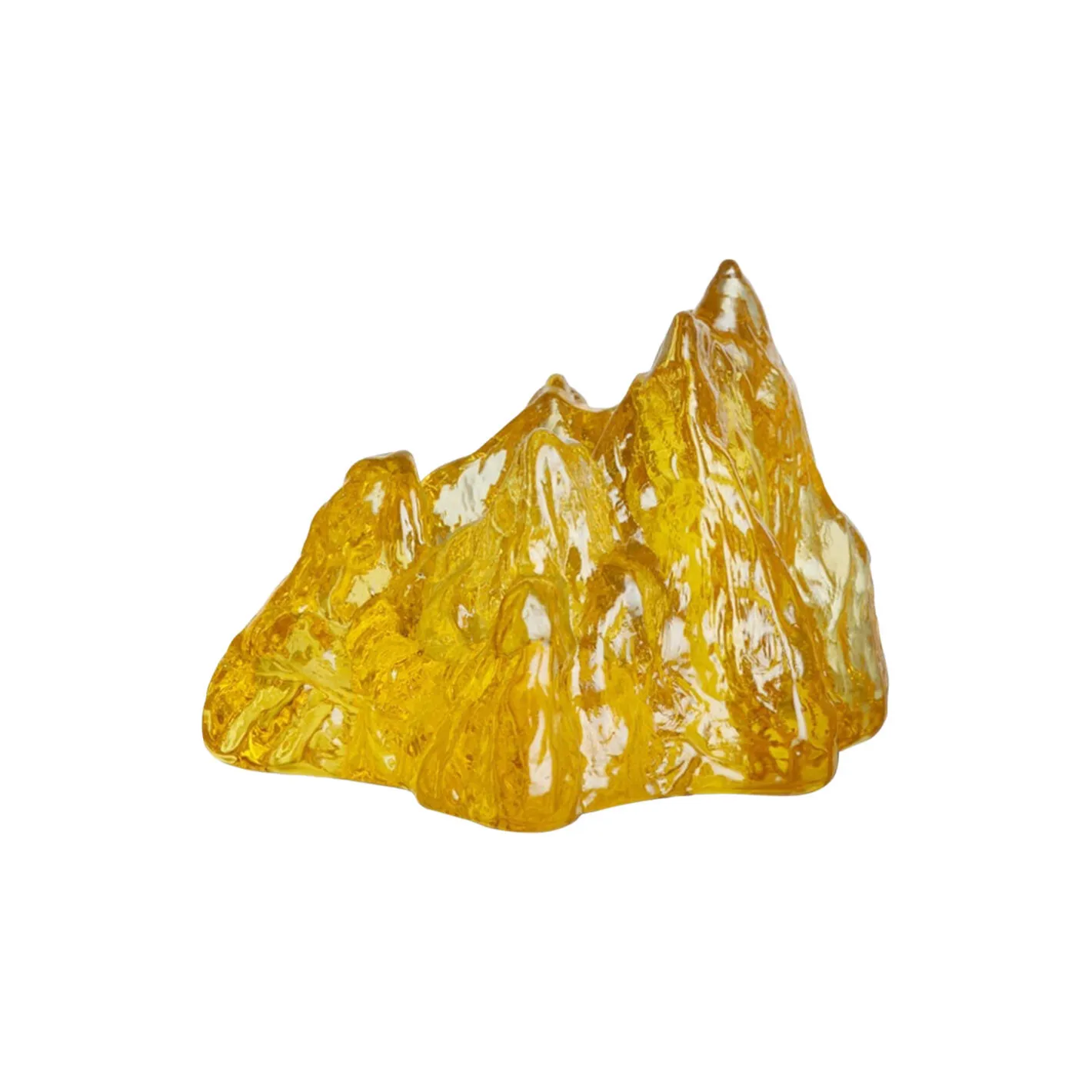 Sale Kosta Boda The Rock Lysestage, yellow