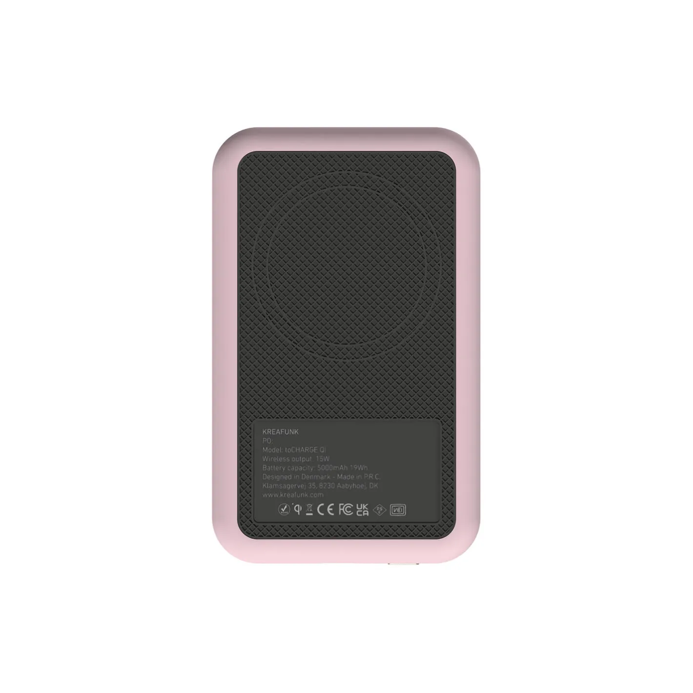 Kreafunk toCHARGE Qi trådløs powerbank> Opladere