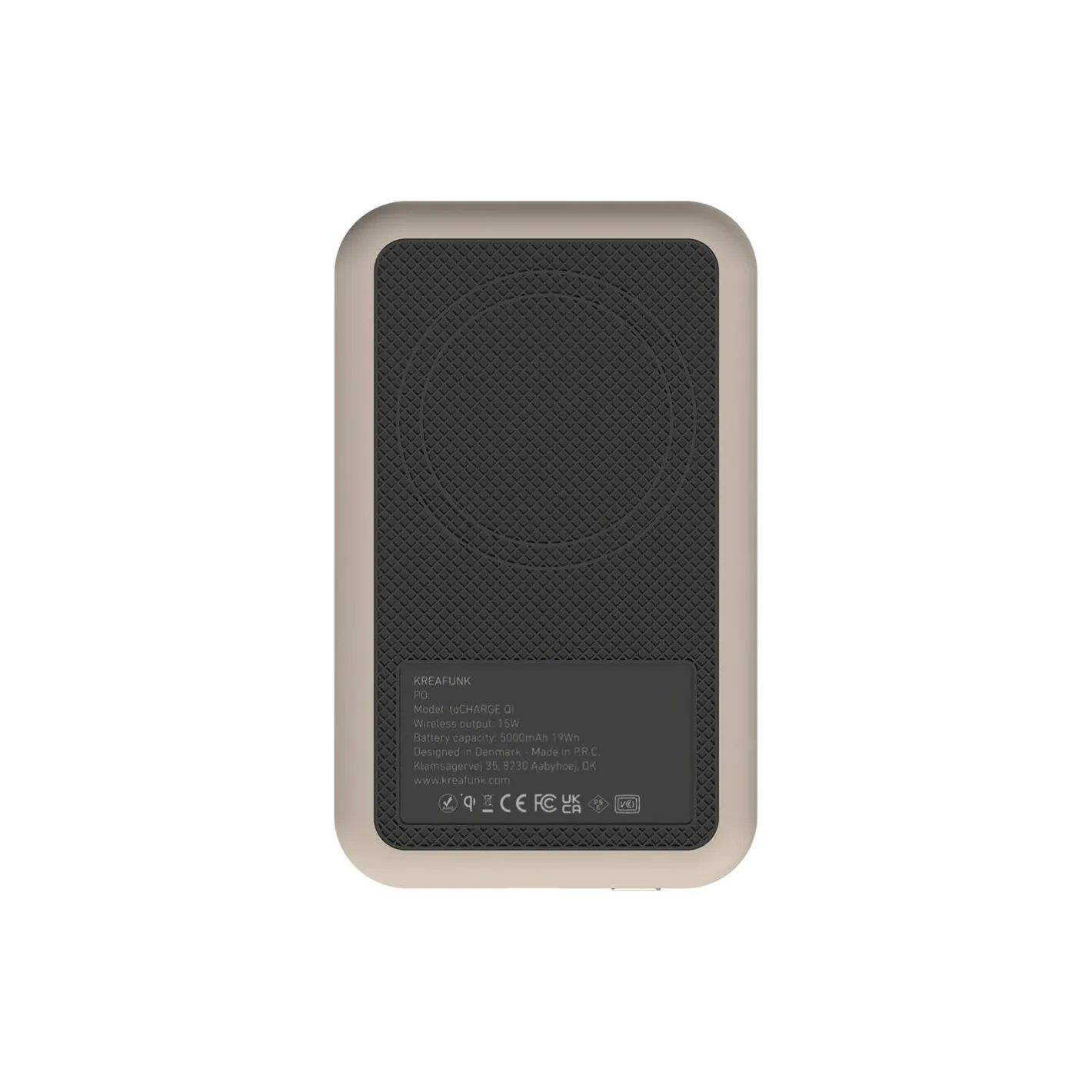 Kreafunk toCHARGE Qi trådløs powerbank> Opladere