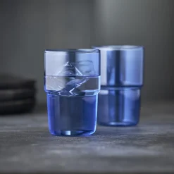 New Lyngby Glas Torino drikkeglas 2 stk., blå
