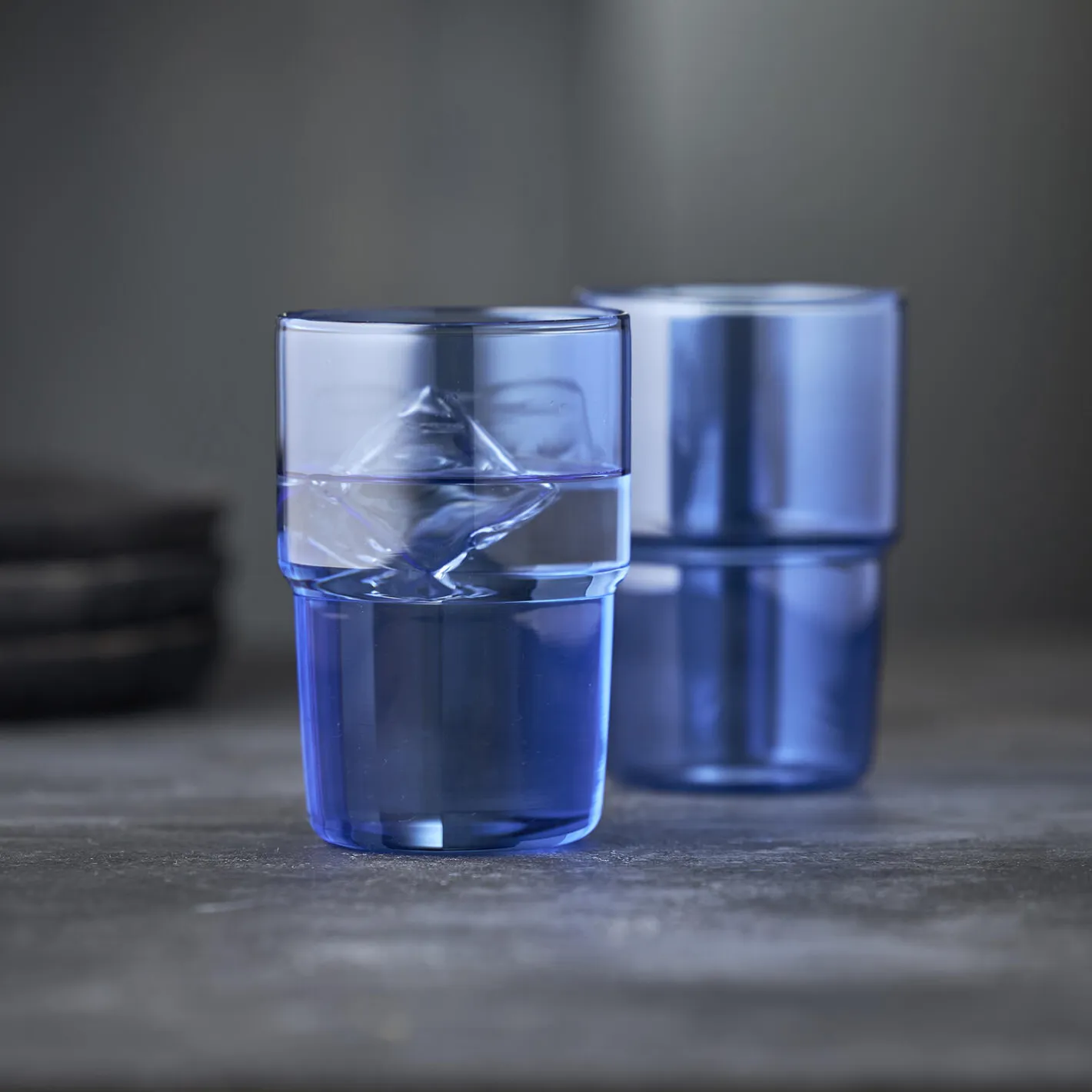 New Lyngby Glas Torino drikkeglas 2 stk., blå