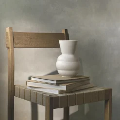 New Knabstrup Keramik Tortus Archie vase No 1, white hvid