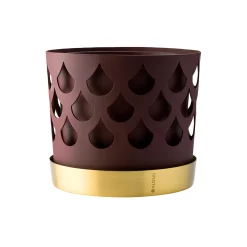 Discount Klong Trio Drop Flowerpot Medium dark red