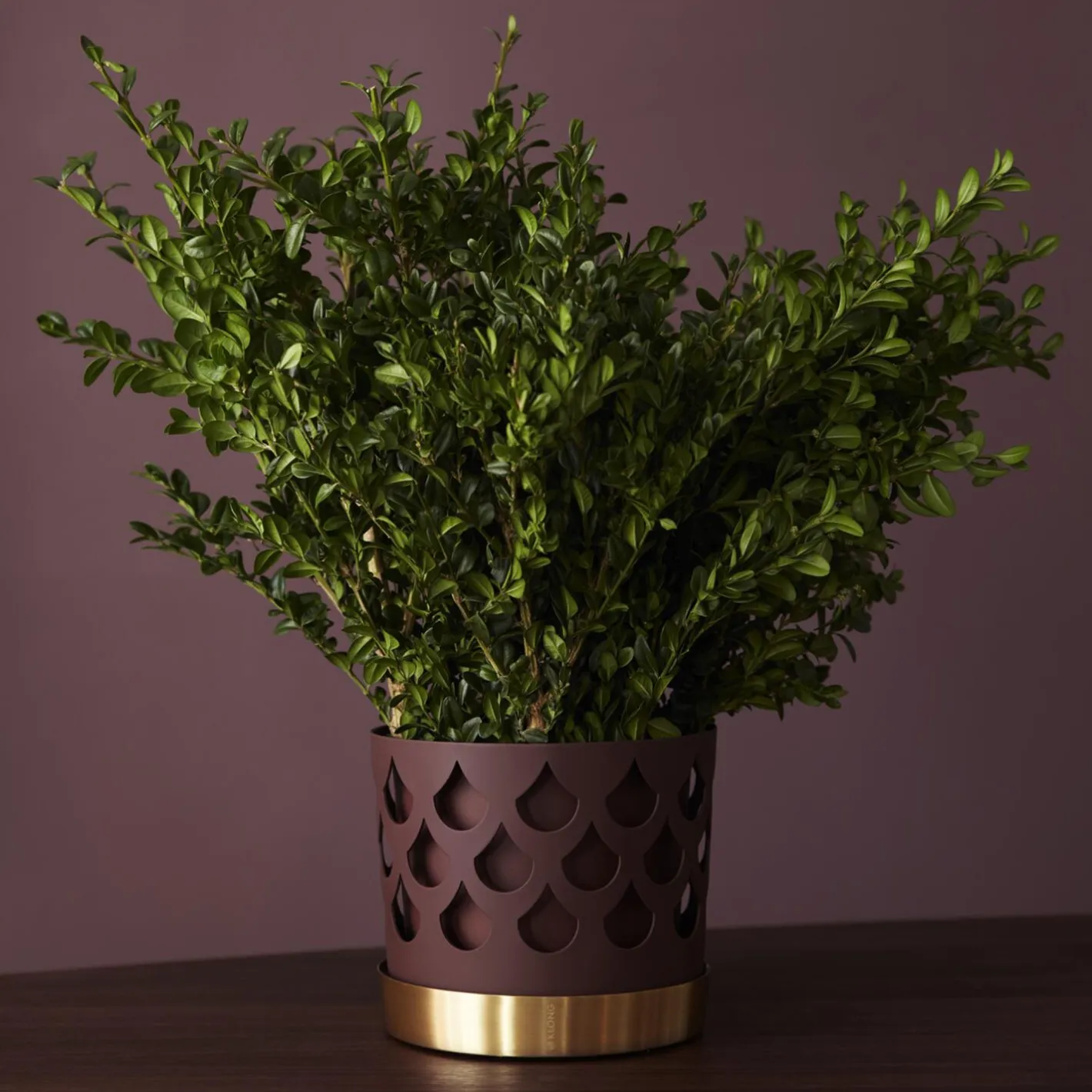 Discount Klong Trio Drop Flowerpot Medium dark red