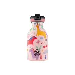 Best 24Bottles Urban Drikkeflaske med Sports Låg og Stone Finish, magic friends