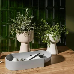 Iittala Urtepotte S høj, beige> Vaser