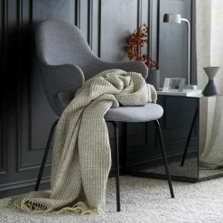 Outlet Røros Tweed VEGA Throw, grey