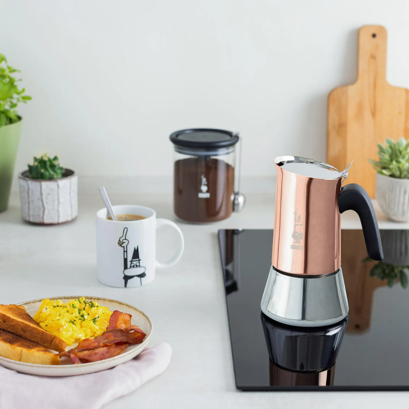 New Bialetti Venus espressokande 4 kopper, kobber