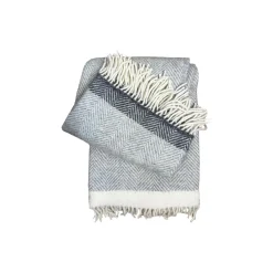 Clearance Klippan Yllefabrik Vilhelm plaid, grey